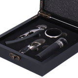 Stainless Steel Wine Bottle Opener Vacuum Stopper Wine Pourer Bottle Opener Set for Kitchen