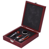 Stainless Steel Round Wine Stopper Bottle Opener Set Wine Manual Bottle Opener Kitchen Tool - Extra Image