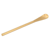 Stainless Steel Mixing Spoon Short Handle Dessert Coffee Spoon Mixing Stick for Kitchen HomeGolden - Top-Down View