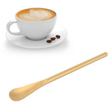 Stainless Steel Mixing Spoon Short Handle Dessert Coffee Spoon Mixing Stick for Kitchen HomeGolden