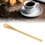 Stainless Steel Mixing Spoon Short Handle Dessert Coffee Spoon Mixing Stick for Kitchen HomeGolden