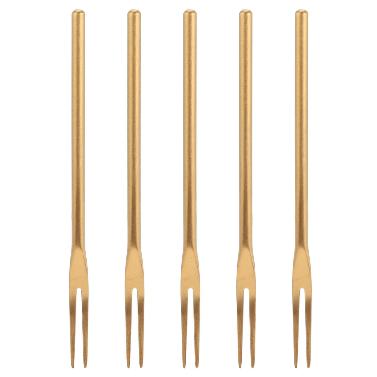 5Pcs Fruit Fork Stainless Steel Originality Cute Dessert Cake Small Fork for Home Bar Office