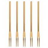 5Pcs Fruit Fork Stainless Steel Originality Cute Dessert Cake Small Fork for Home Bar Office