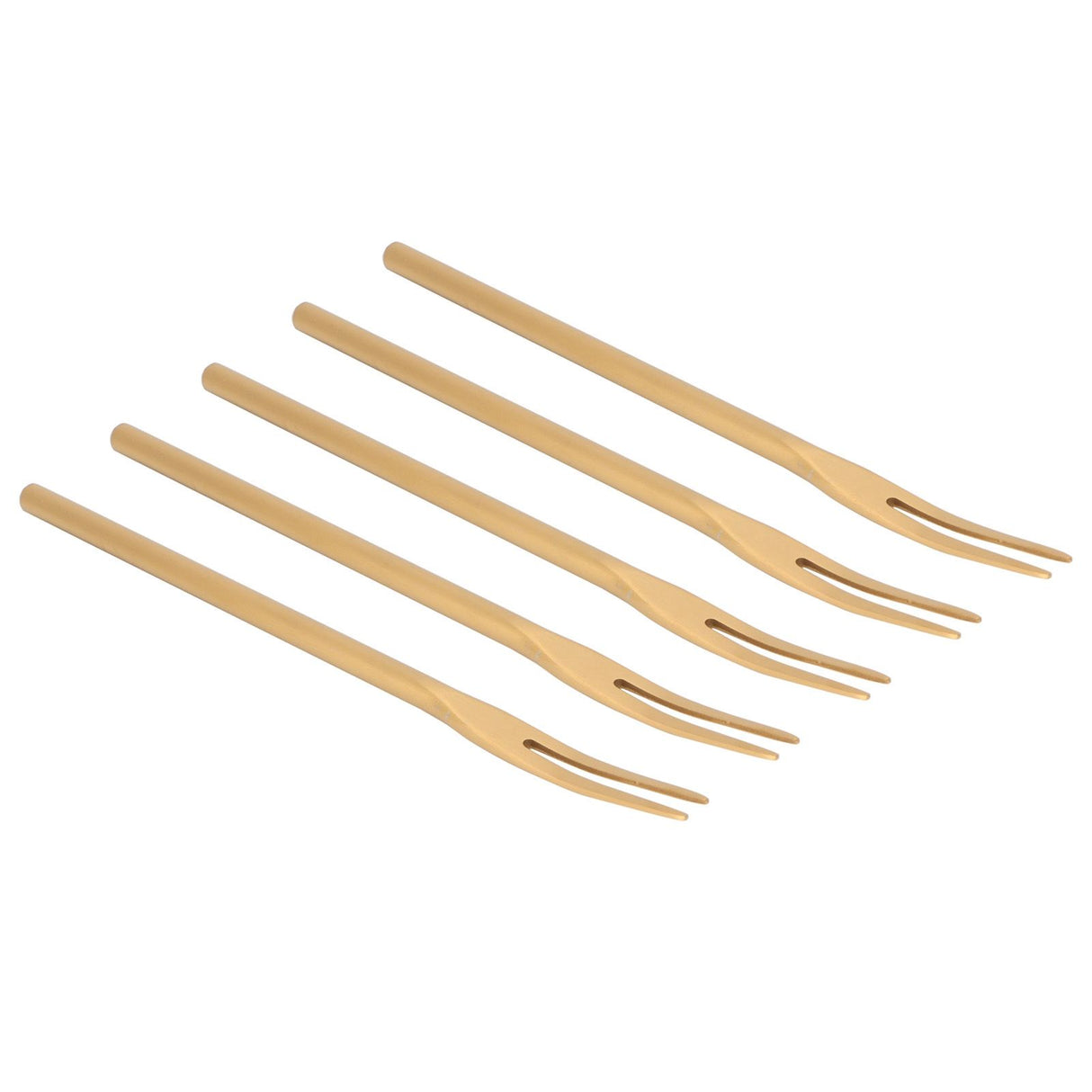 5Pcs Fruit Fork Stainless Steel Originality Cute Dessert Cake Small Fork for Home Bar Office