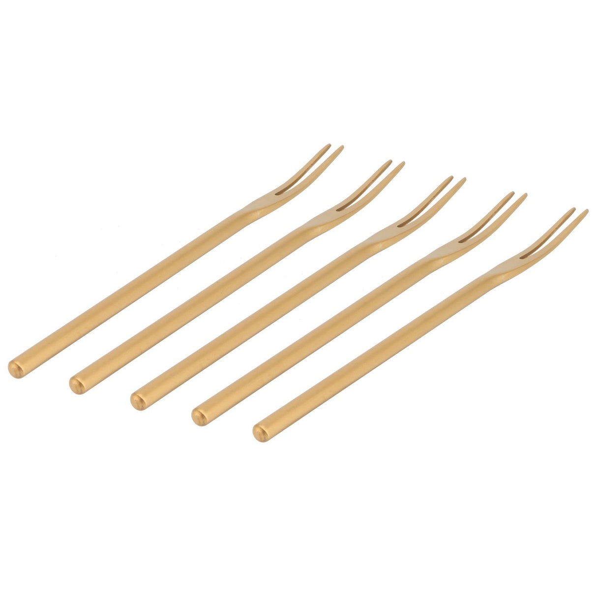 5Pcs Fruit Fork Stainless Steel Originality Cute Dessert Cake Small Fork for Home Bar Office