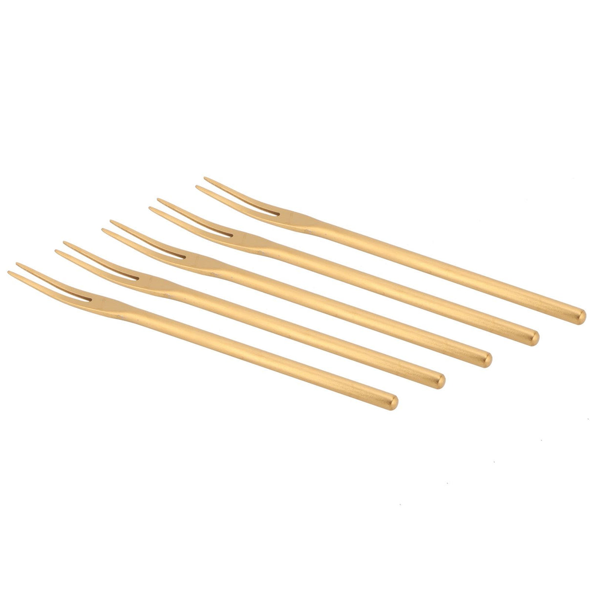 5Pcs Fruit Fork Stainless Steel Originality Cute Dessert Cake Small Fork for Home Bar Office
