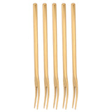 5Pcs Fruit Fork Stainless Steel Originality Cute Dessert Cake Small Fork for Home Bar Office