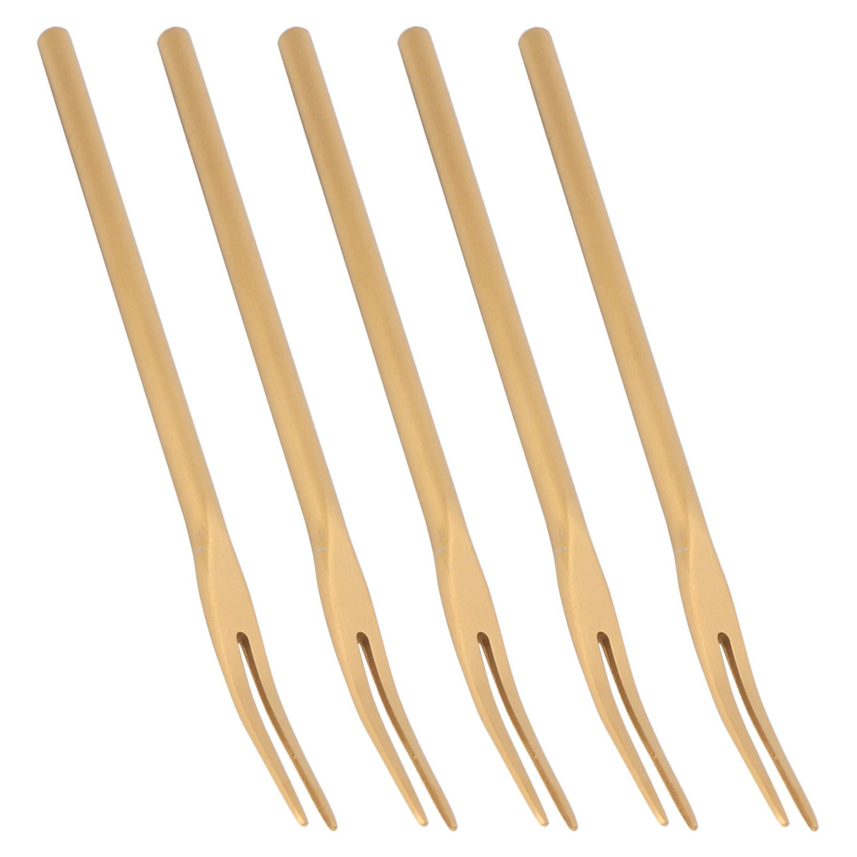 5Pcs Fruit Fork Stainless Steel Originality Cute Dessert Cake Small Fork for Home Bar Office