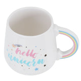 Animal Mug Spoon Water Cup with Lid Cute Ceramic Mug Coffee Cup Drinking AccessoriesType 3 - Top-Down View