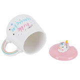 Animal Mug Spoon Water Cup with Lid Cute Ceramic Mug Coffee Cup Drinking AccessoriesType 3 - 45-Degree Angle
