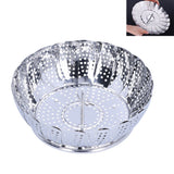 Steam Basket Multifunction Stainless Steel Folding Steam Rack Cookware Kitchen AccessoryS - Extra Image