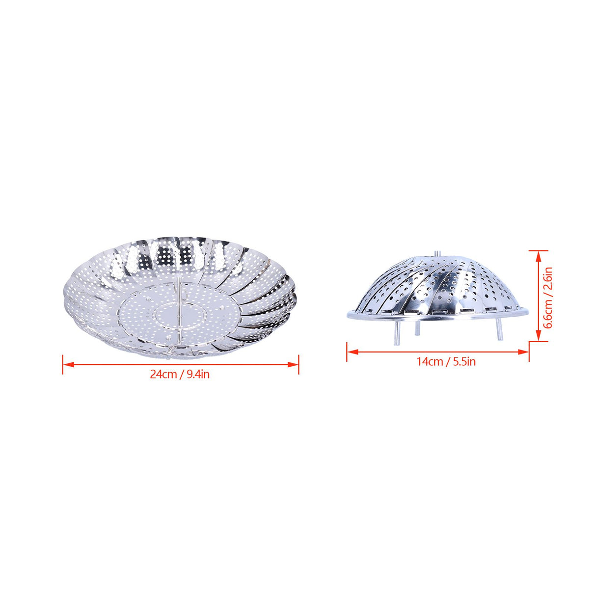 Steam Basket Multifunction Stainless Steel Folding Steam Rack Cookware Kitchen AccessoryS
