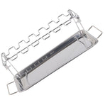 Chicken Leg Grill Rack with Drip Pan Stainless Steel Roaster Stand Barbecue Accessory