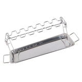 Chicken Leg Grill Rack with Drip Pan Stainless Steel Roaster Stand Barbecue Accessory - Extra Image