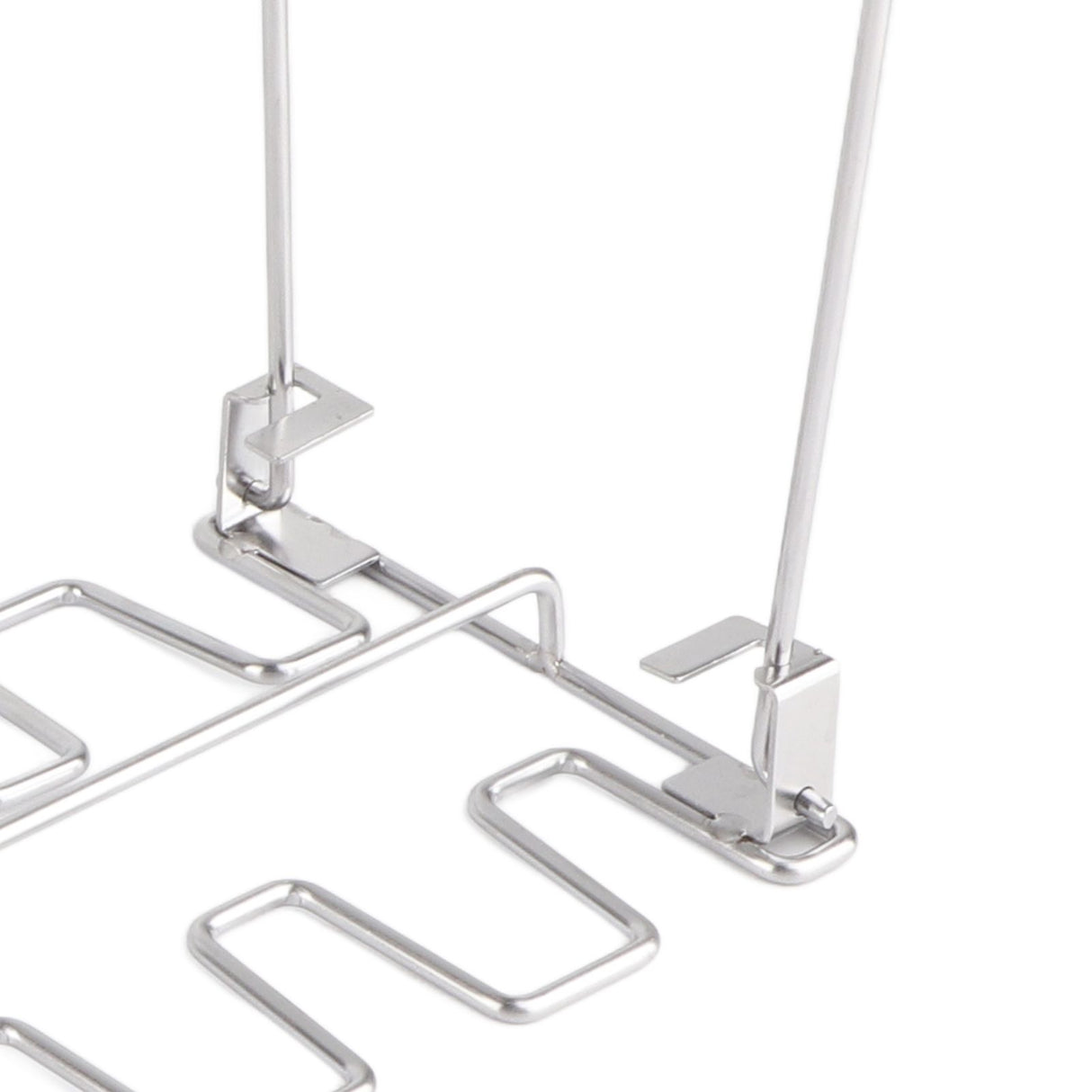 Chicken Leg Grill Rack with Drip Pan Stainless Steel Roaster Stand Barbecue Accessory