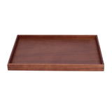 Walnut Tray Rectangular Tea Set Tea Cup Storage Plate Fruit Plate for Home Office Tea Food Fruit