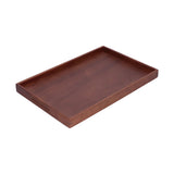 Walnut Tray Rectangular Tea Set Tea Cup Storage Plate Fruit Plate for Home Office Tea Food Fruit - Side View