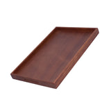 Walnut Tray Rectangular Tea Set Tea Cup Storage Plate Fruit Plate for Home Office Tea Food Fruit - 45-Degree Angle