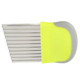 Wavy Cutter Onions Fruits Chip Cutter Potatoes French Fries Slicing Knife for Kitchen Use