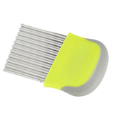 Wavy Cutter Onions Fruits Chip Cutter Potatoes French Fries Slicing Knife for Kitchen Use - Rear View