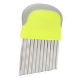 Wavy Cutter Onions Fruits Chip Cutter Potatoes French Fries Slicing Knife for Kitchen Use