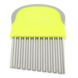 Wavy Cutter Onions Fruits Chip Cutter Potatoes French Fries Slicing Knife for Kitchen Use