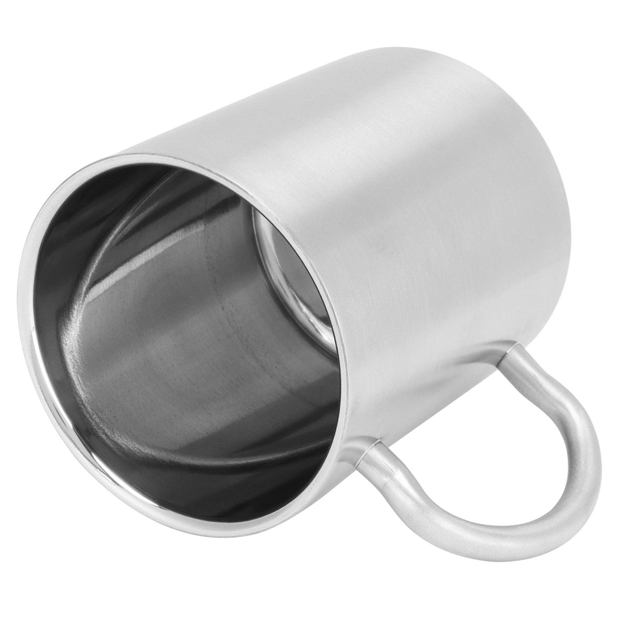 Water Cup 304 Stainless Steel Double Layer Insulated Coffee Beer Mug with HandleL 400ml