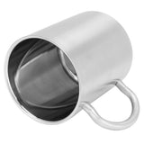 Water Cup 304 Stainless Steel Double Layer Insulated Coffee Beer Mug with HandleL 400ml - Low Angle