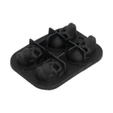 4 Hole Silicone Ice Cubes Maker Tray Silicone Ice Ball Making Mold Kichen Accessories - Rear View