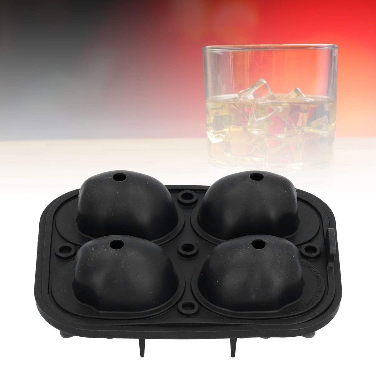 4 Hole Silicone Ice Cubes Maker Tray Silicone Ice Ball Making Mold Kichen Accessories