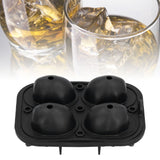 4 Hole Silicone Ice Cubes Maker Tray Silicone Ice Ball Making Mold Kichen Accessories