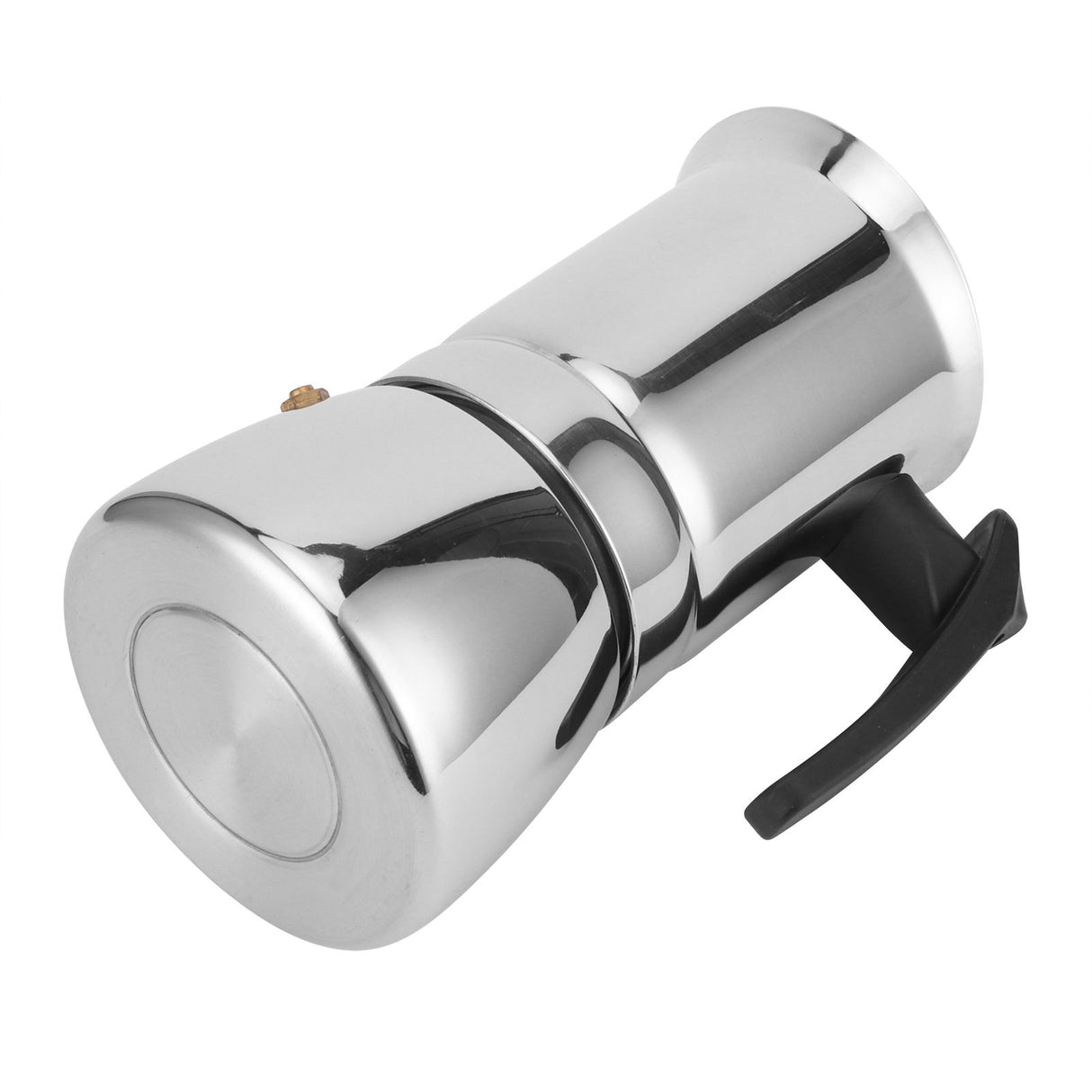 Stainless Steel Moka Pot Portable Coffee Maker Brewing Coffee Machine for Home Office4 Cups 200ml