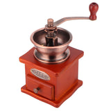 Mini Vintage Hand Cranked Coffee Bean Mill Manual Coffee Grinder for Household Use
