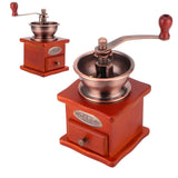 Mini Vintage Hand Cranked Coffee Bean Mill Manual Coffee Grinder for Household Use