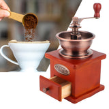 Mini Vintage Hand Cranked Coffee Bean Mill Manual Coffee Grinder for Household Use