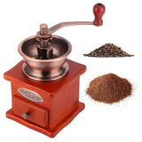 Mini Vintage Hand Cranked Coffee Bean Mill Manual Coffee Grinder for Household Use