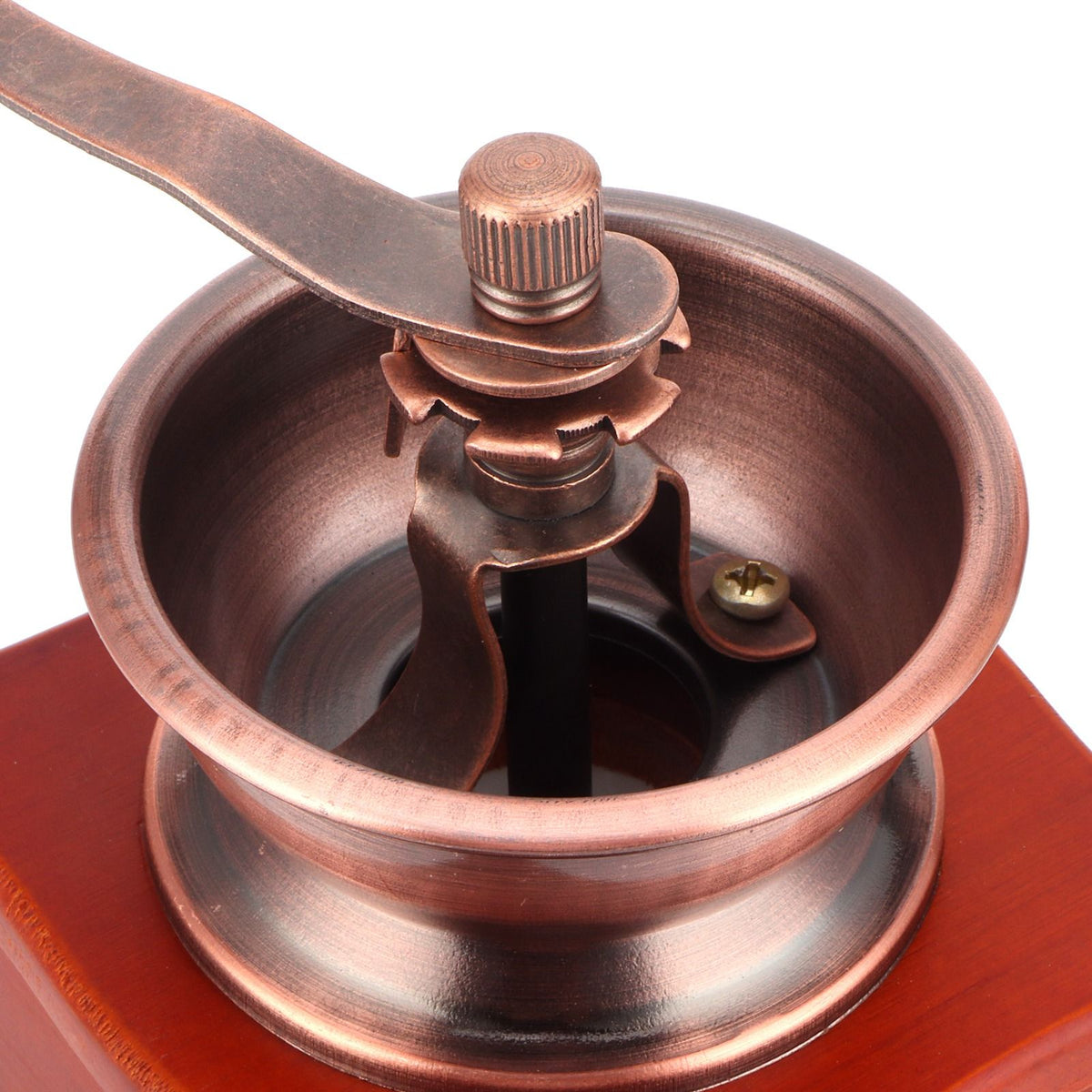 Mini Vintage Hand Cranked Coffee Bean Mill Manual Coffee Grinder for Household Use