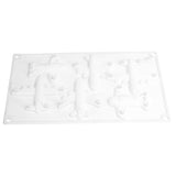 6 Grid Airplane Shape Mold Silicone Baking Chocolate Cake Decoration Mold for Kitchen Home - Front View