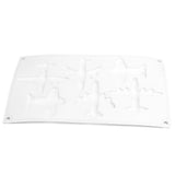 6 Grid Airplane Shape Mold Silicone Baking Chocolate Cake Decoration Mold for Kitchen Home - Close-Up Angle