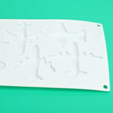 6 Grid Airplane Shape Mold Silicone Baking Chocolate Cake Decoration Mold for Kitchen Home