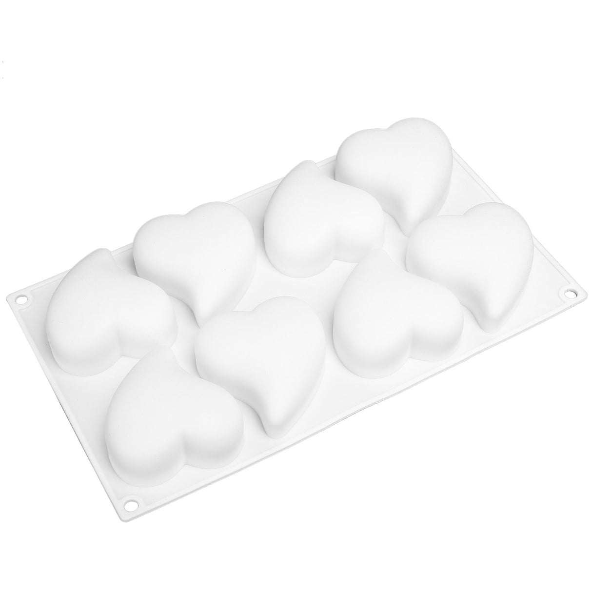 8 Grid Mold Heart Shape Silicone Cake Mousse Mold for Baking Dessert Kitchen Home