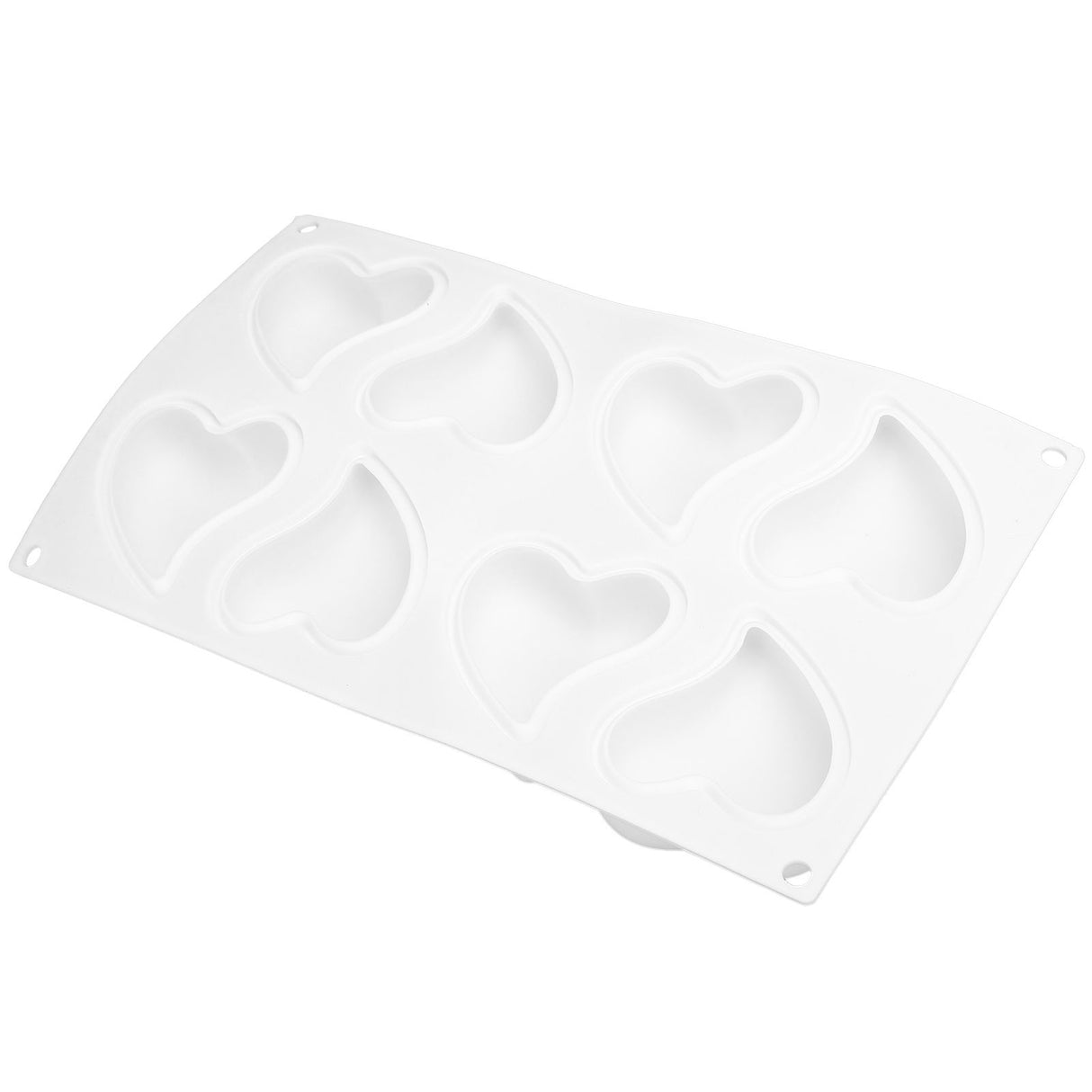 8 Grid Mold Heart Shape Silicone Cake Mousse Mold for Baking Dessert Kitchen Home