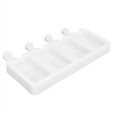 Silicone Ice Cream Mold 4 Cavities DIY Ice Bar Maker Mould for Kitchen Tool SuppliesS - Top-Down View