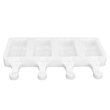 Silicone Ice Cream Mold 4 Cavities DIY Ice Bar Maker Mould for Kitchen Tool SuppliesS