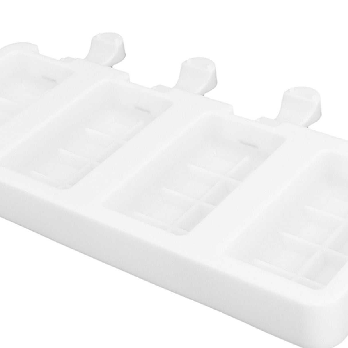 Silicone Ice Cream Mold 4 Cavities DIY Ice Bar Maker Mould for Kitchen Tool SuppliesS
