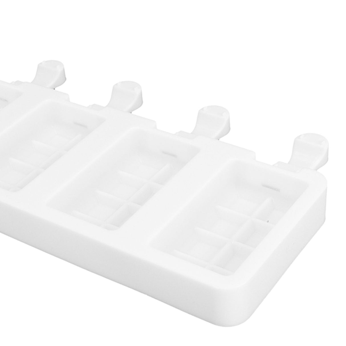 Silicone Ice Cream Mold 4 Cavities DIY Ice Bar Maker Mould for Kitchen Tool SuppliesS