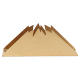 Triangular Napkin Holder Stainless Steel Stand Vertical Tissue Rack for Home Restaurant HotelGolden - Front View