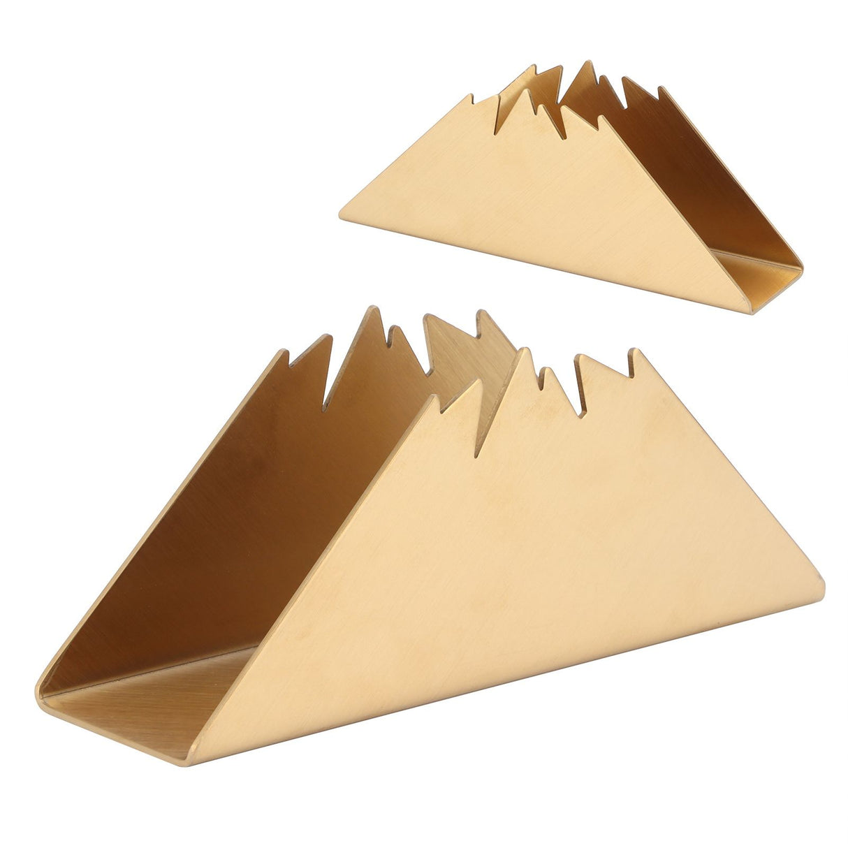 Triangular Napkin Holder Stainless Steel Stand Vertical Tissue Rack for Home Restaurant HotelGolden