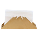Triangular Napkin Holder Stainless Steel Stand Vertical Tissue Rack for Home Restaurant HotelGolden