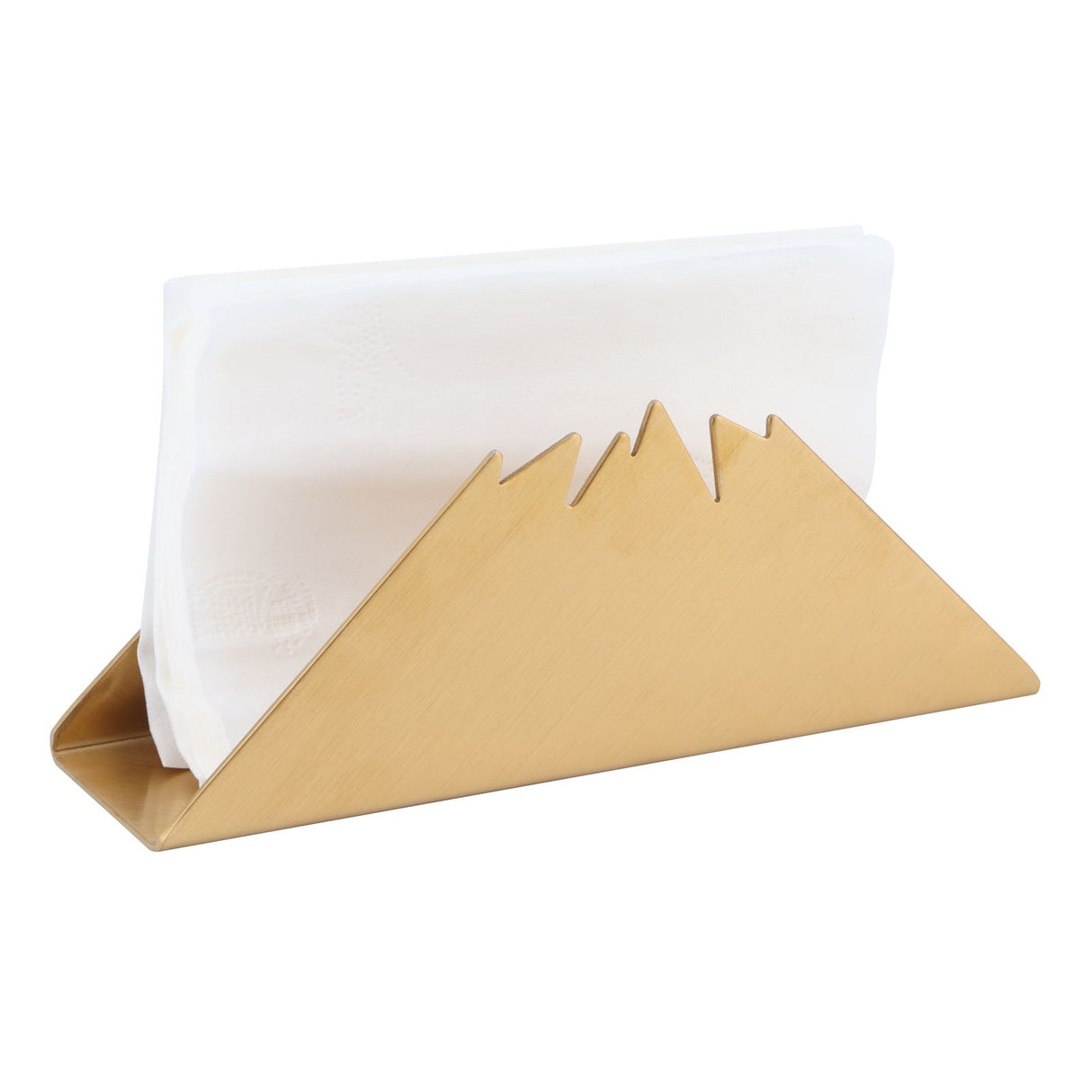 Triangular Napkin Holder Stainless Steel Stand Vertical Tissue Rack for Home Restaurant HotelGolden
